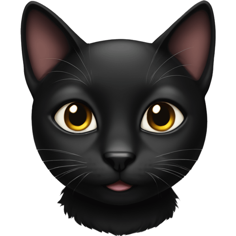 Pretty Black cat emoji