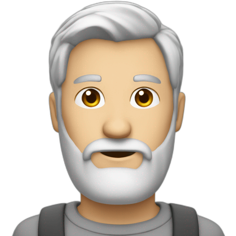 northern europes laziest coder grey hair with beard 40 years old emoji