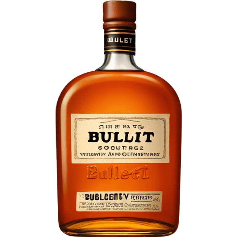 bulleit whiskey bottle emoji