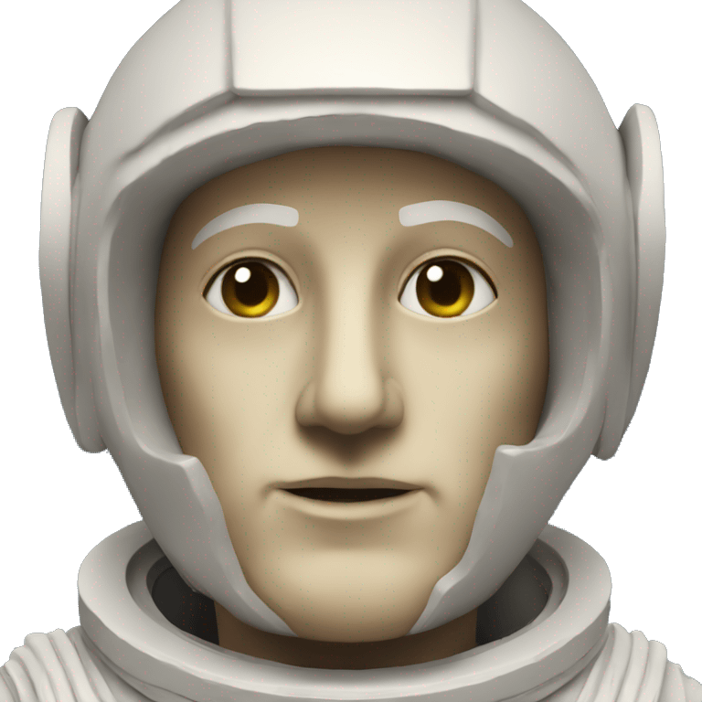 Greek statue of an astronaut emoji