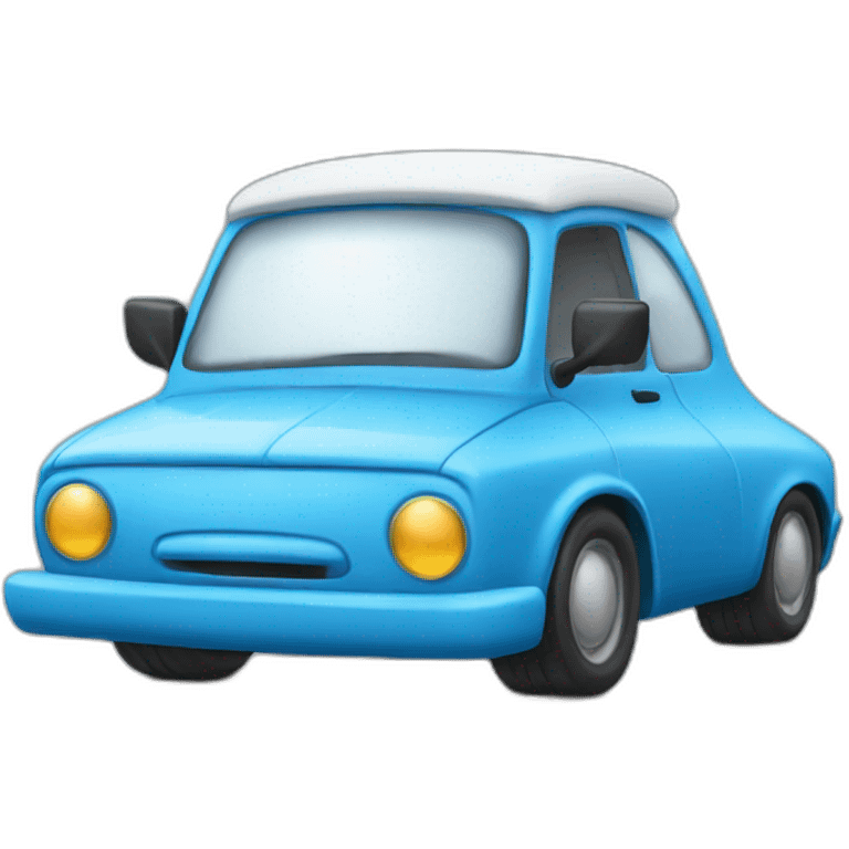 Smurf car emoji