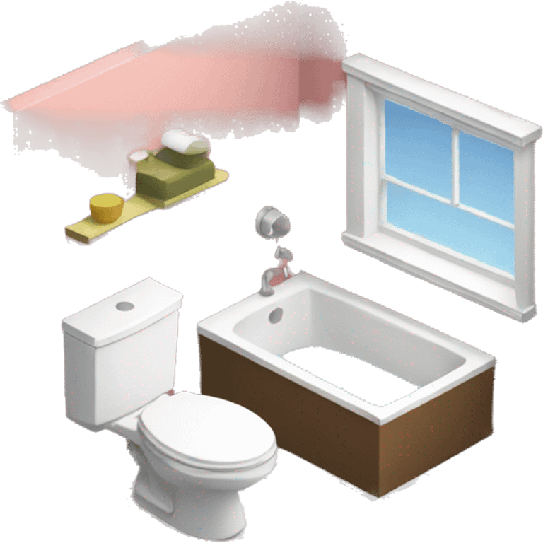 isometric bathroom emoji