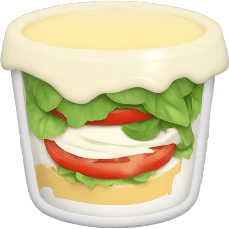 Salad with mayonnaise  emoji