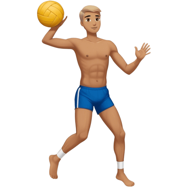 Man with volley ball emoji