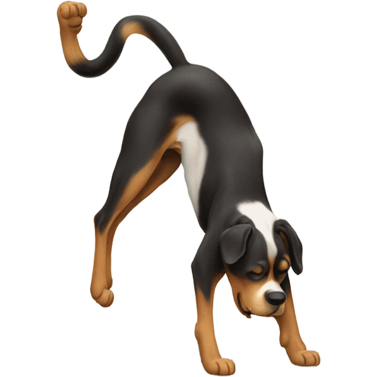 dog doing handstand  emoji