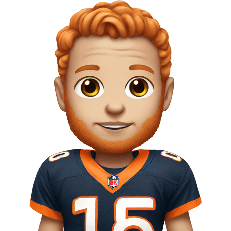 Ginger baby in broncos jersey emoji