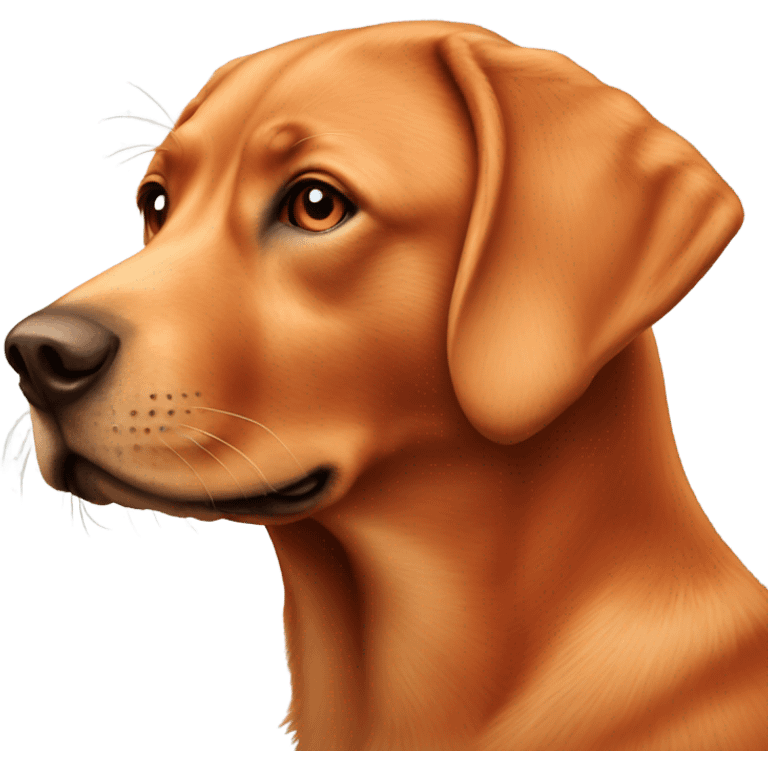 Fox red labrador  emoji