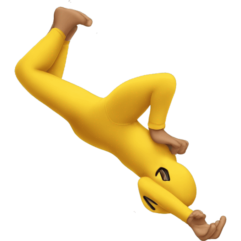 animated emoji of a yellow person doing a backflip  emoji