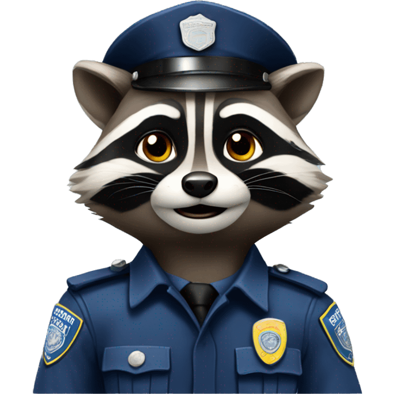 racoon police emoji