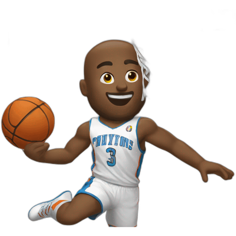 Un gars qui dunk au basket emoji