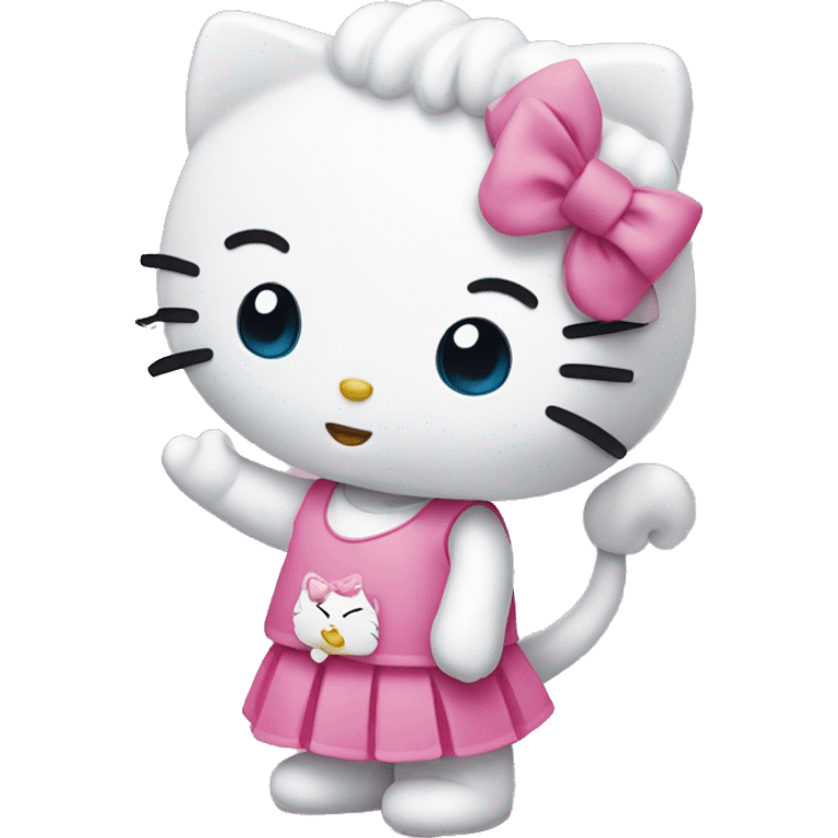 Hello kitty giving kids emoji