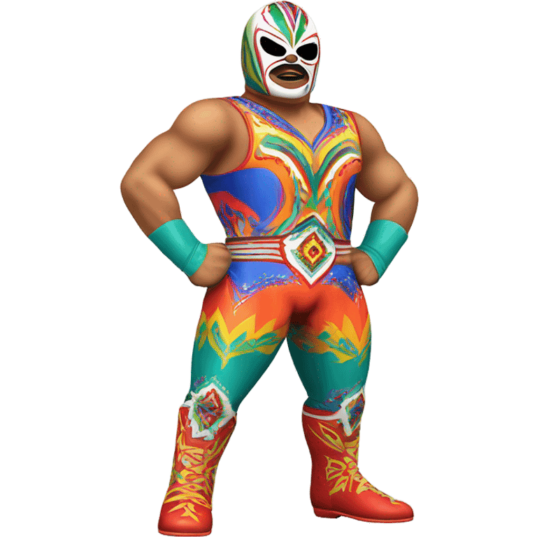 Mexican wrestler emoji