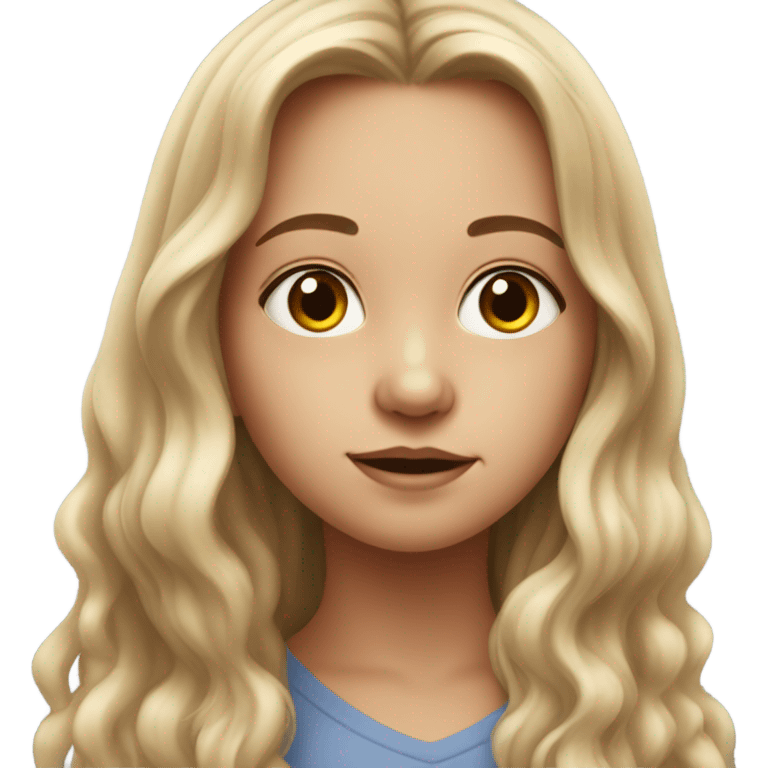 realistic portrait of girl emoji