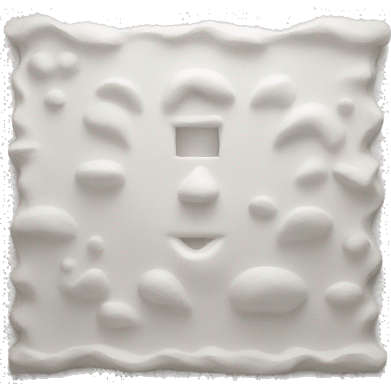 wall painting white emoji