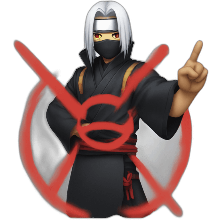 nagato akatsuki posing with peace sign emoji