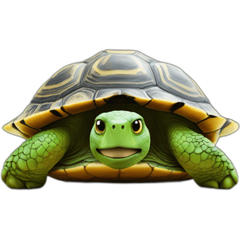 Une outre sur une tortue emoji