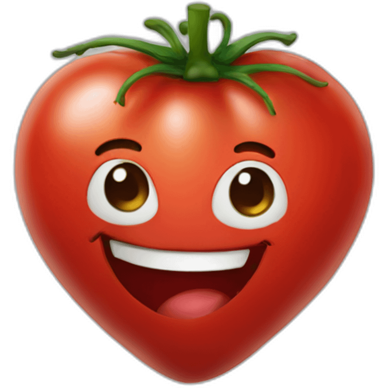 2d heart tomato smiling emoji