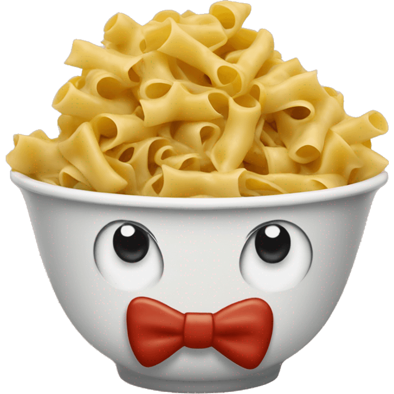 bowtie pasta with red sauce in a bowl  emoji