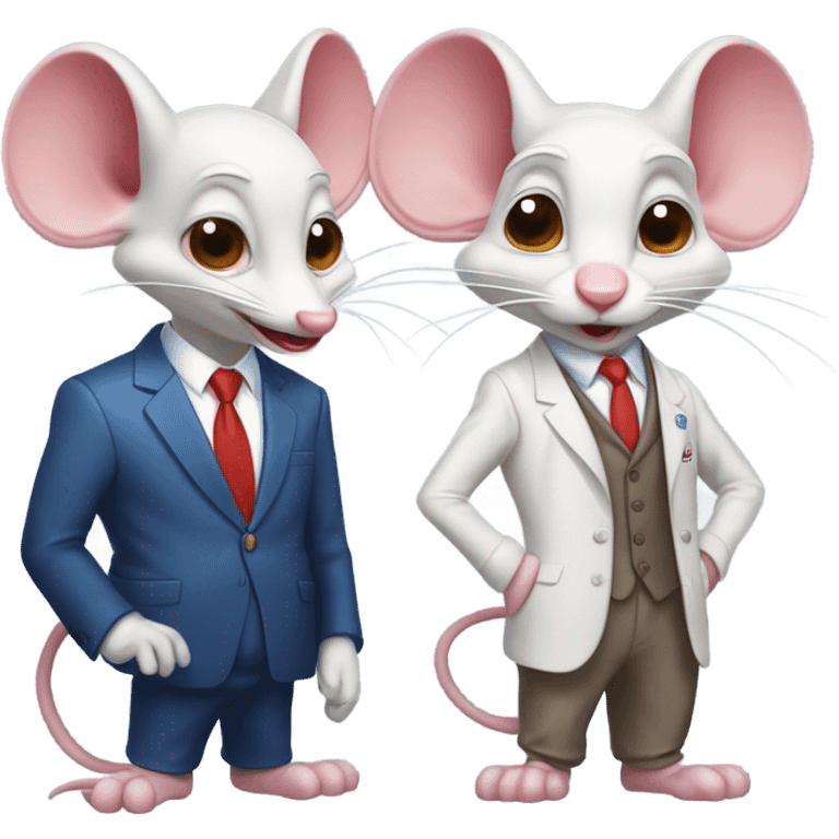 Pinky and the brain trump  emoji