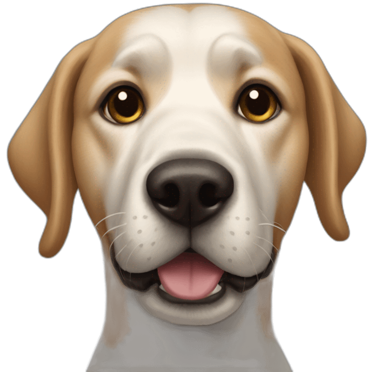 friendly dog portrait emoji