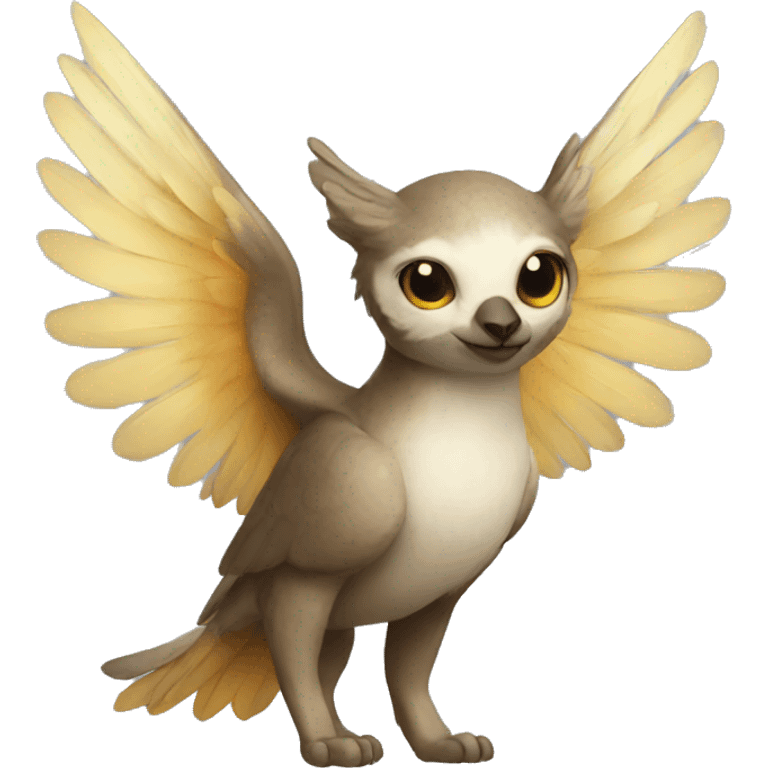 Cute cool winged animal hybrid  emoji