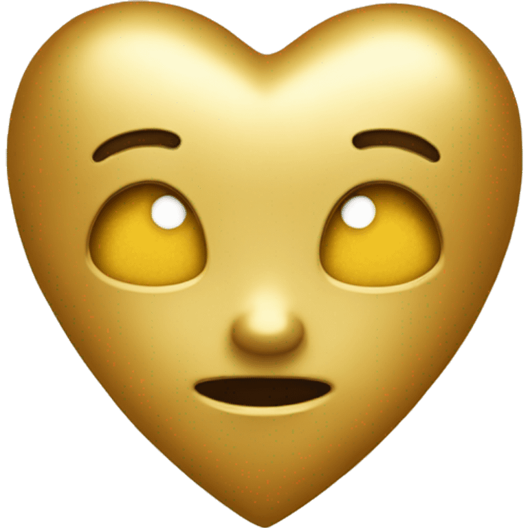 Golden heart emoji