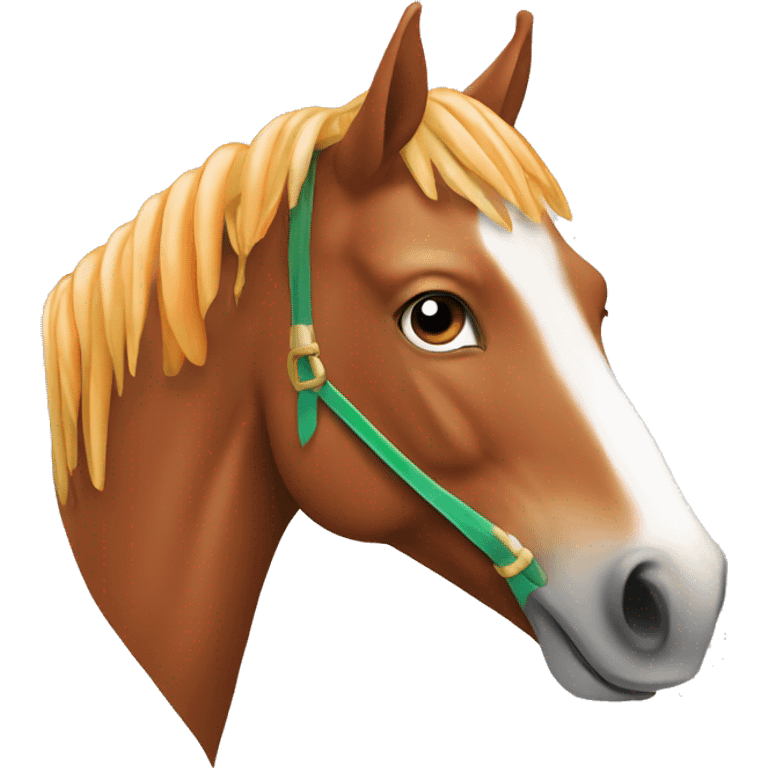 Horse with carrot emoji