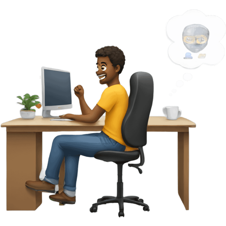 Remote worker emoji