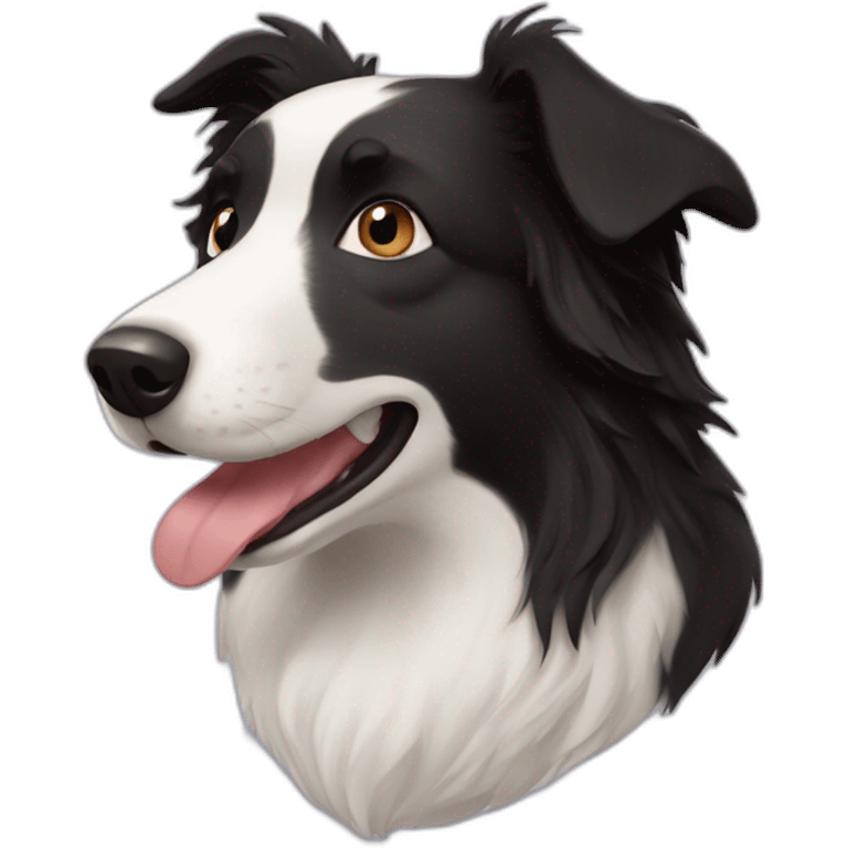 Border collie mole snout emoji