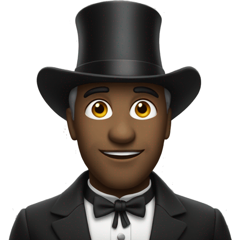 A movie icon with a tophat emoji