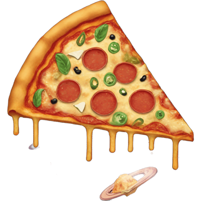 Pizza space emoji