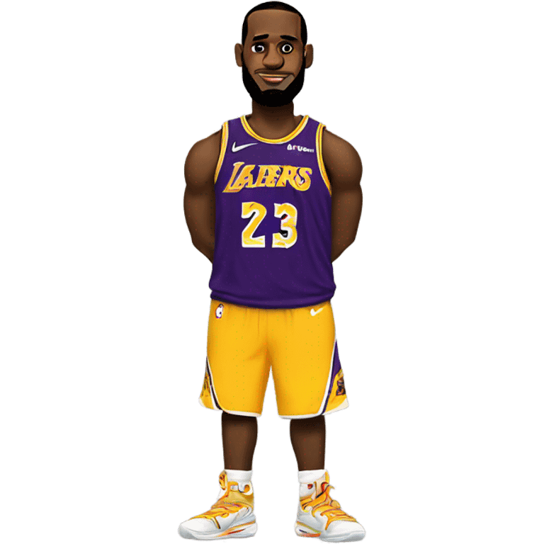 LeBron James with short legs emoji