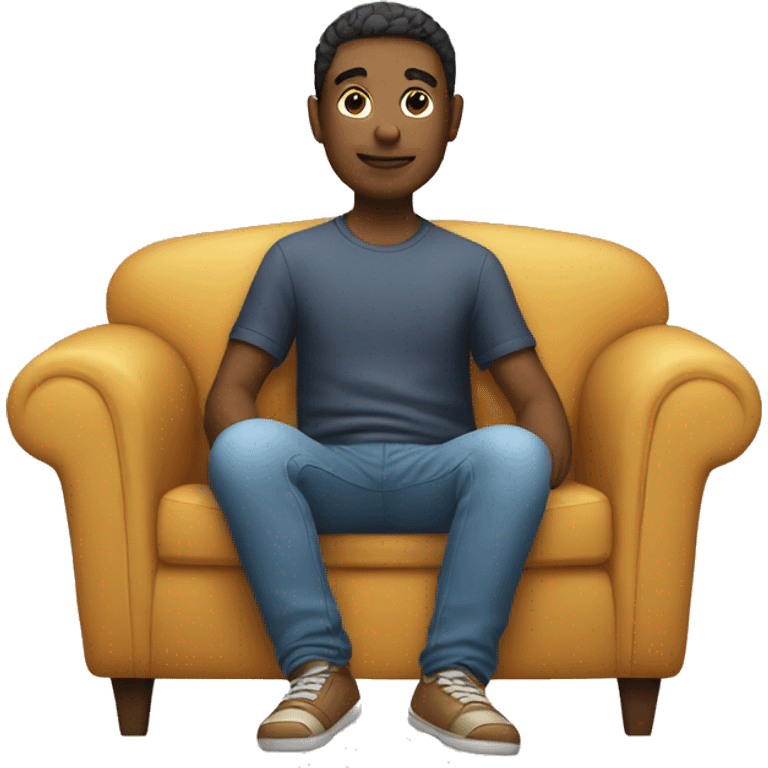 person sitting on a couch emoji