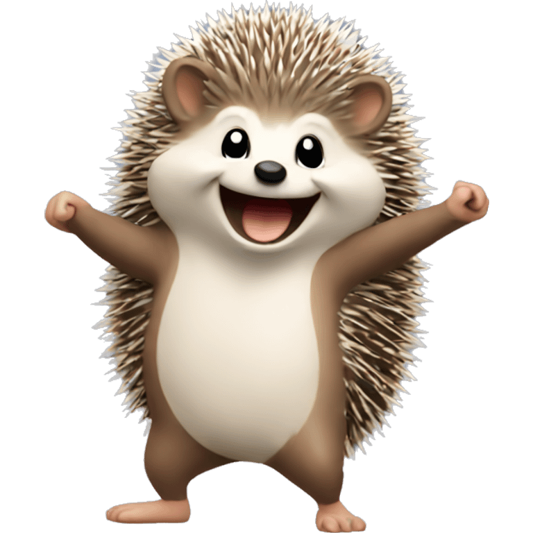 hedgehog dancing emoji