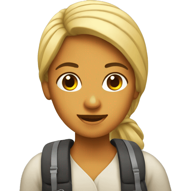 mujer viaje emoji