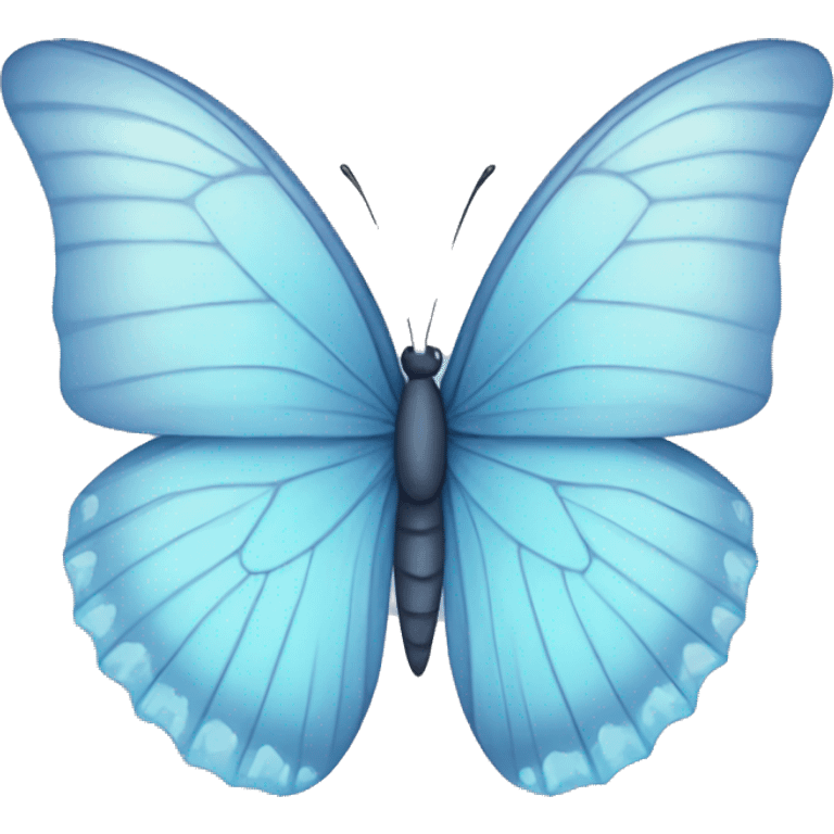 pastel blue butterfly emoji