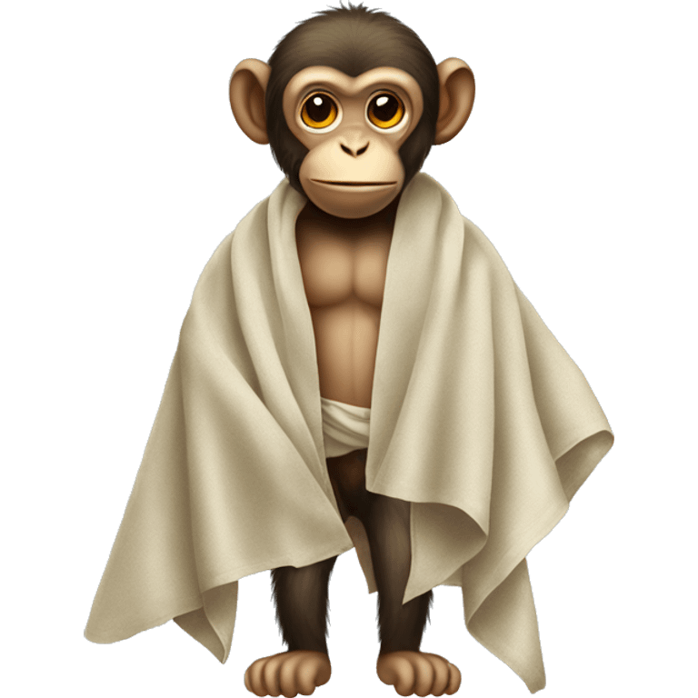 Monkey with cloths on emoji