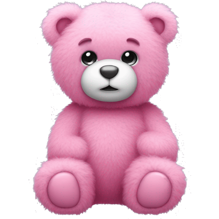 pink fluffy teddybear emoji