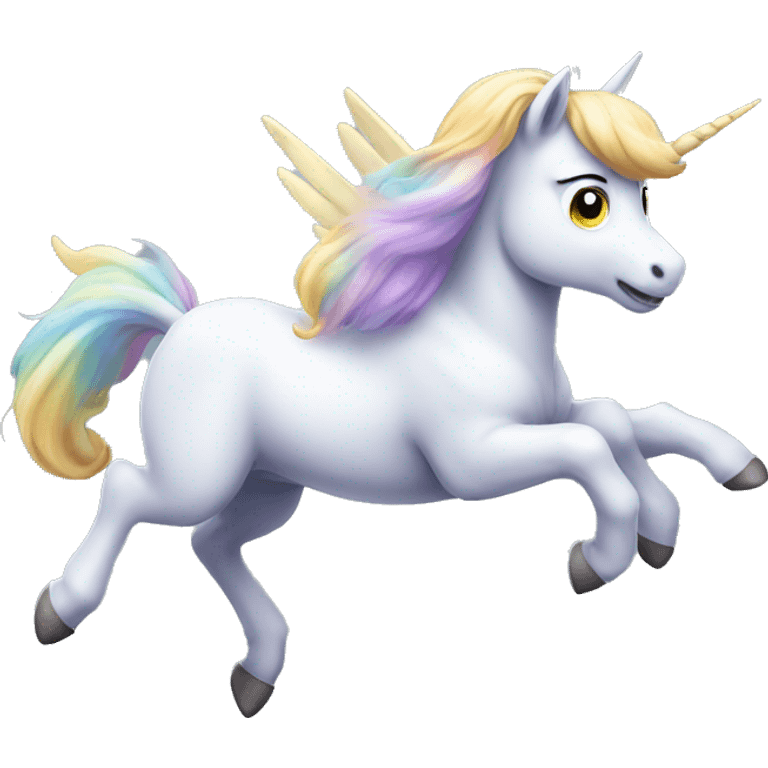 Unicornio voando  emoji