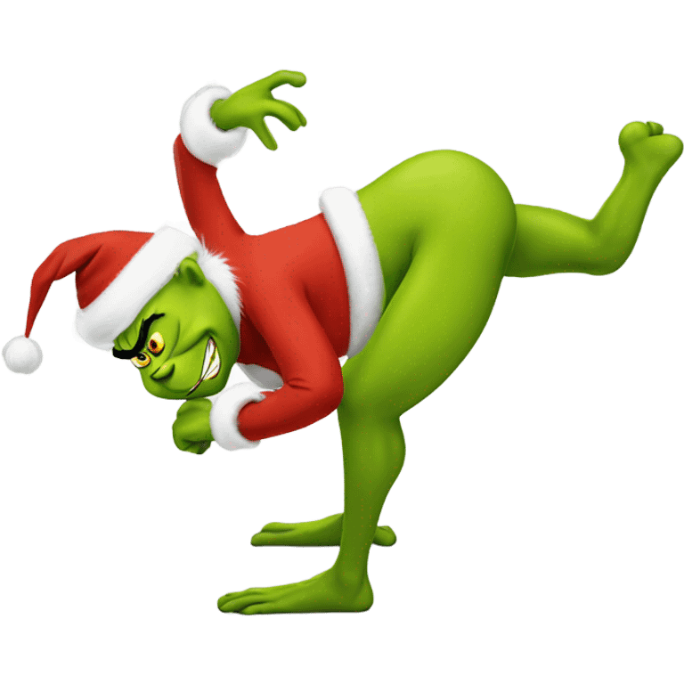 Grinch twerking emoji