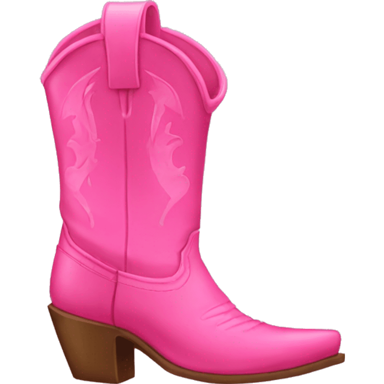 Pink cowgirl boots emoji