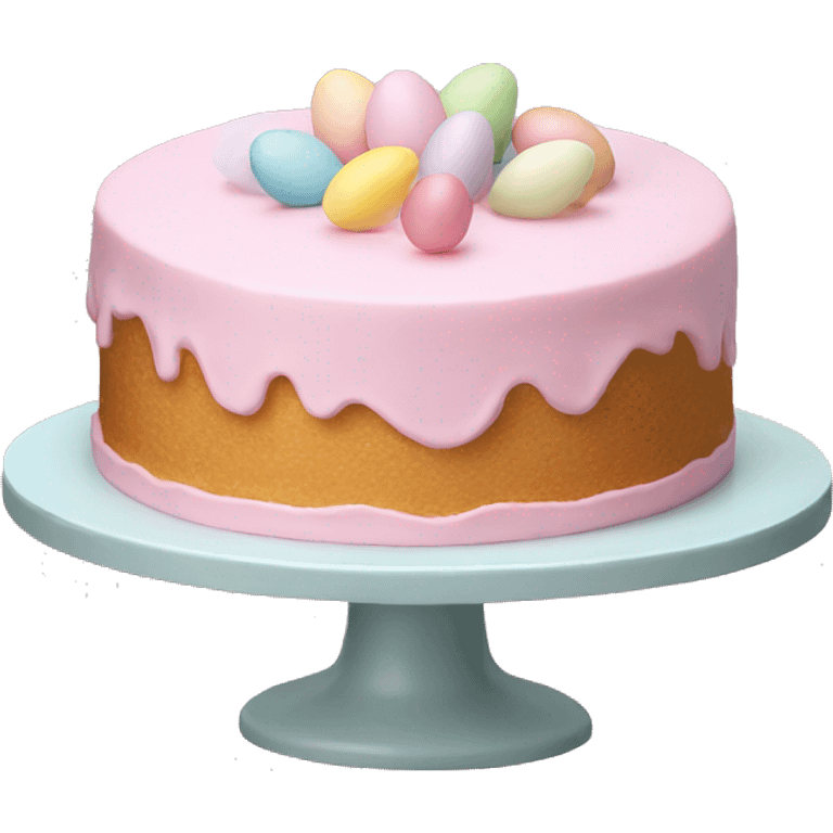 easter light pink cake emoji