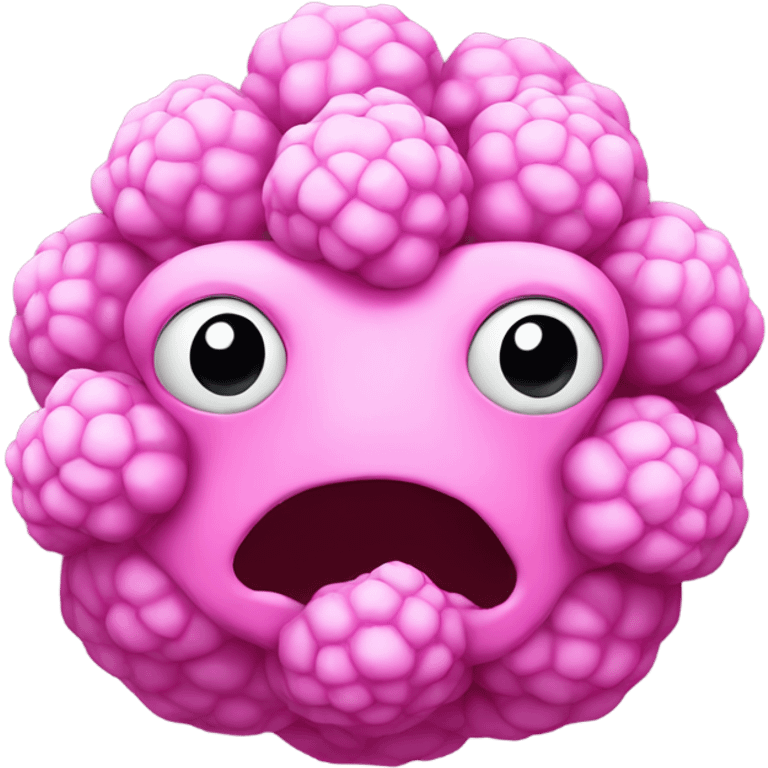 pink cauliflower looking in mirror emoji