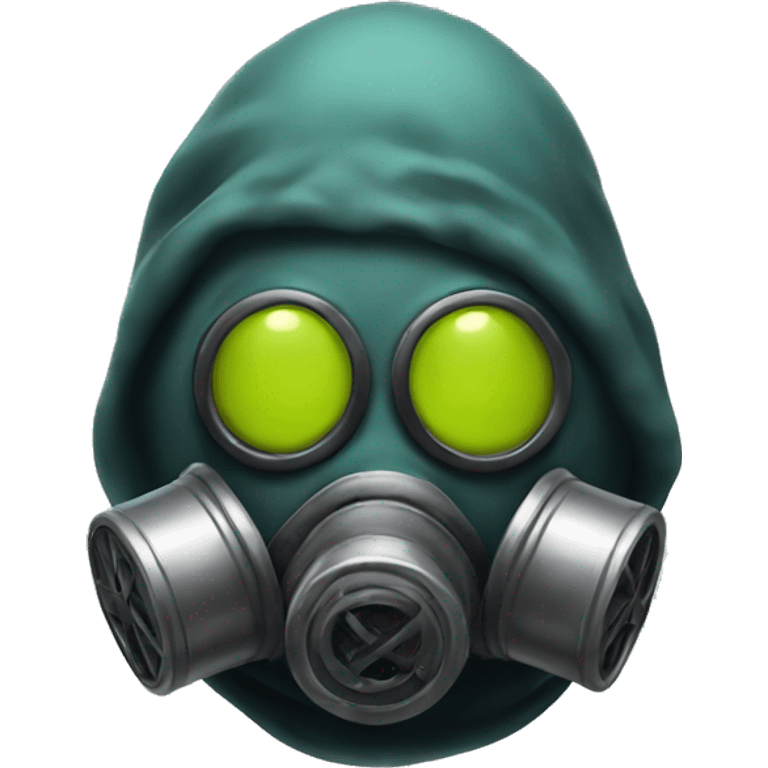 blob-face with gasmask emoji