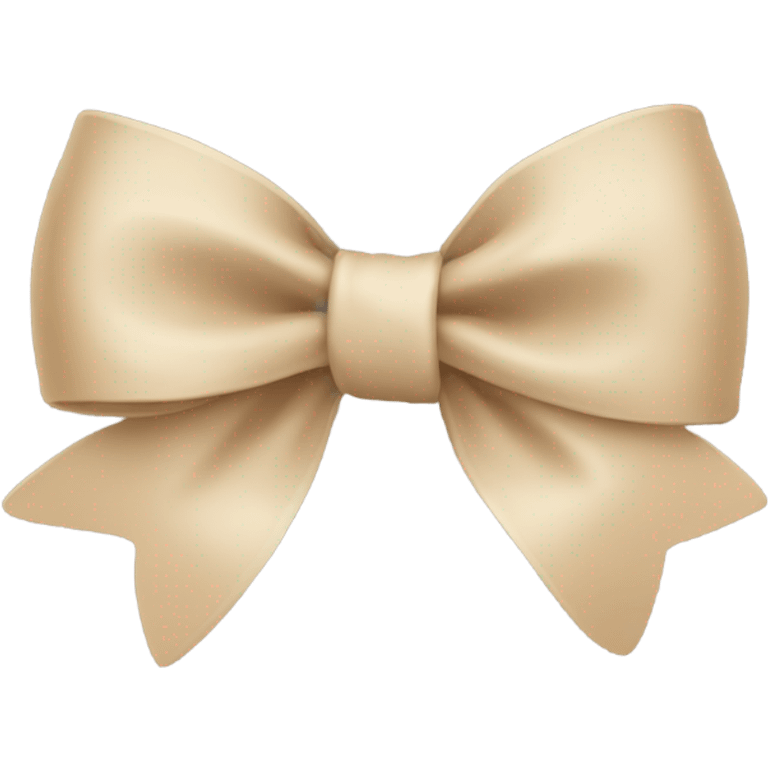 Beige bow emoji