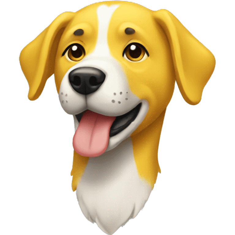 yellow dog handle emoji