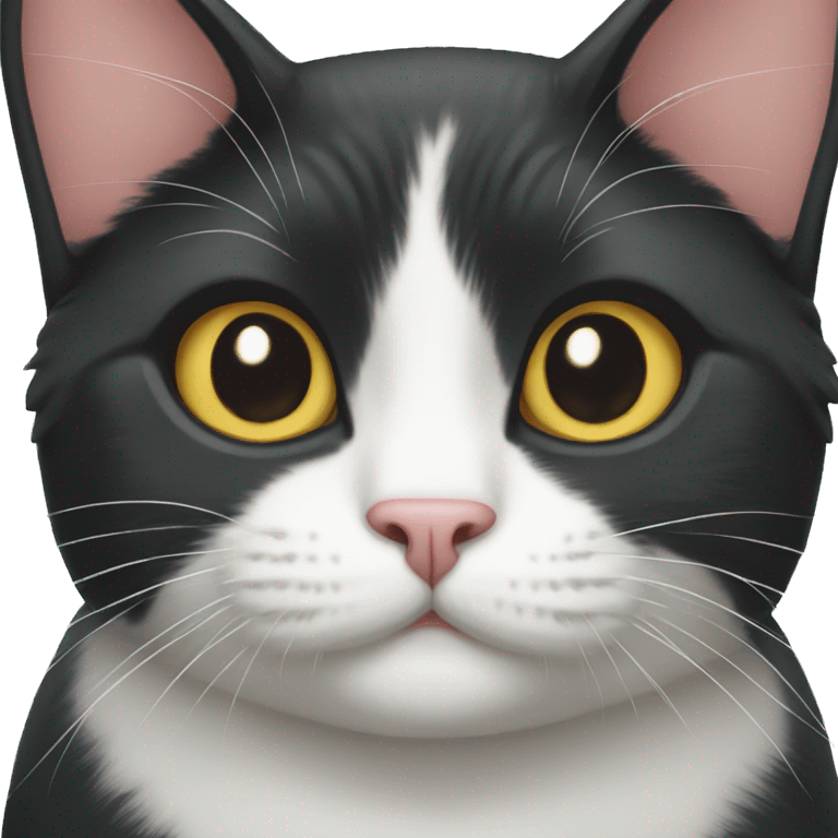 Tuxedo cat emoji