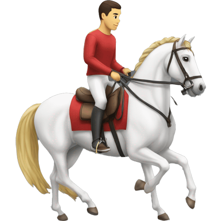 Ronaldo sur un cheval  emoji