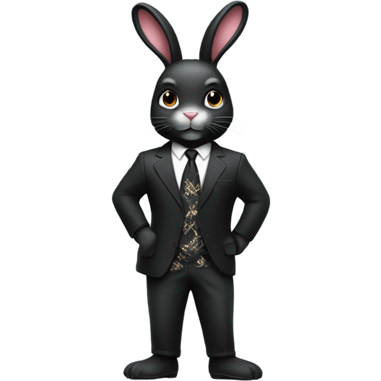 Black bunny play boy emoji