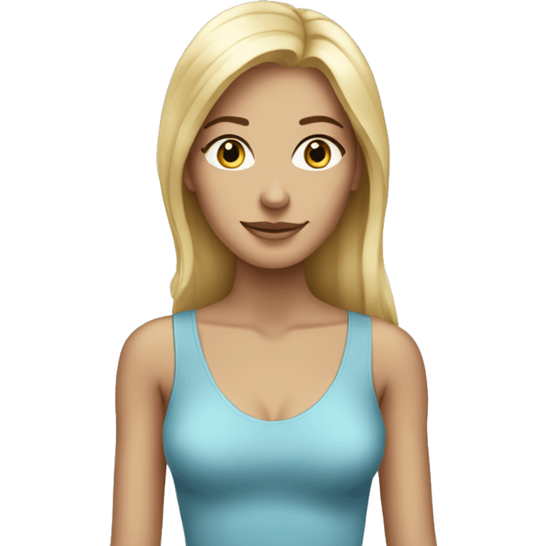 Beautiful Skinny blonde woman emoji